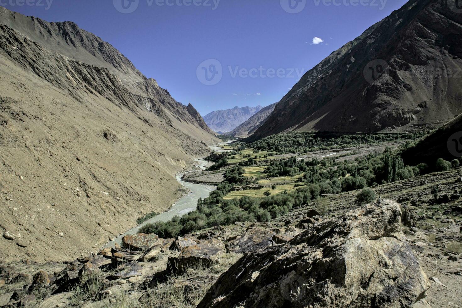 Beautiful landscape view of Kandey valley. photo