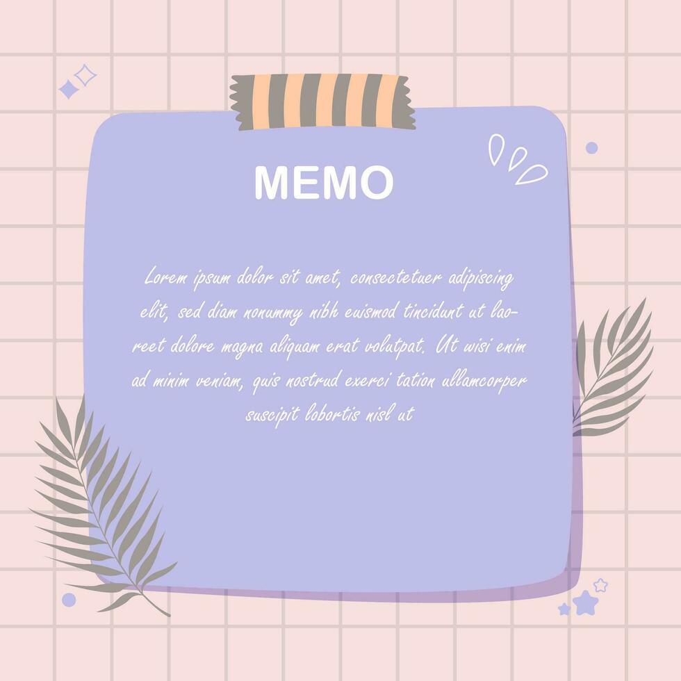 cute planner scrapbook notebook memo vector