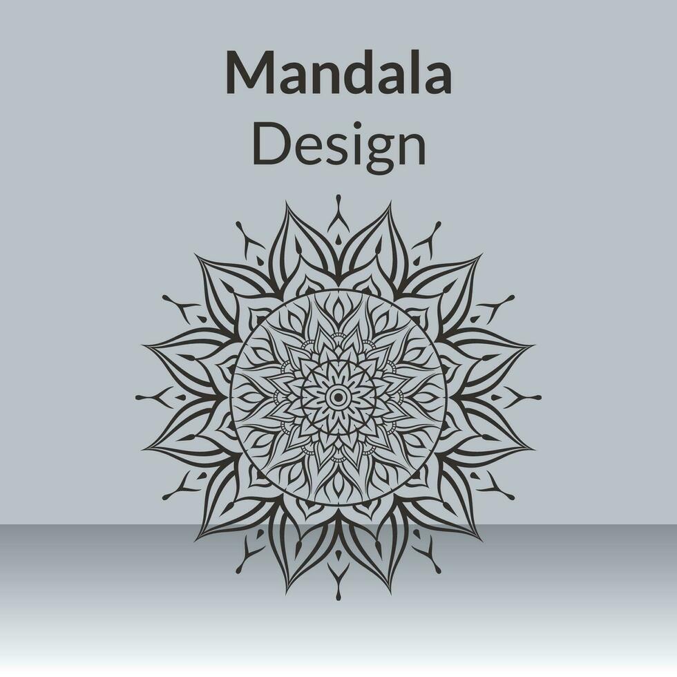 vector Mandala design for invitation card