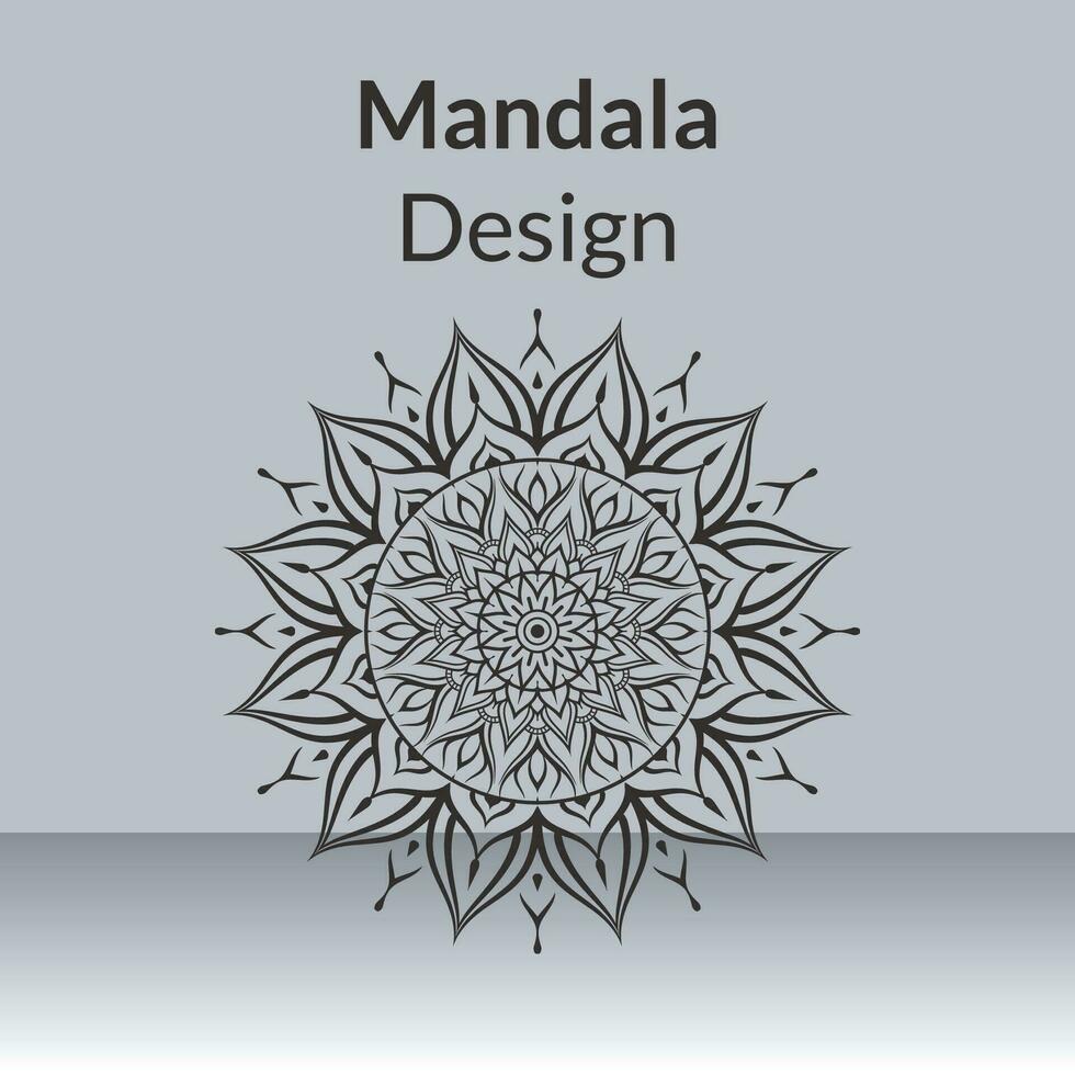 vector Mandala design for invitation card