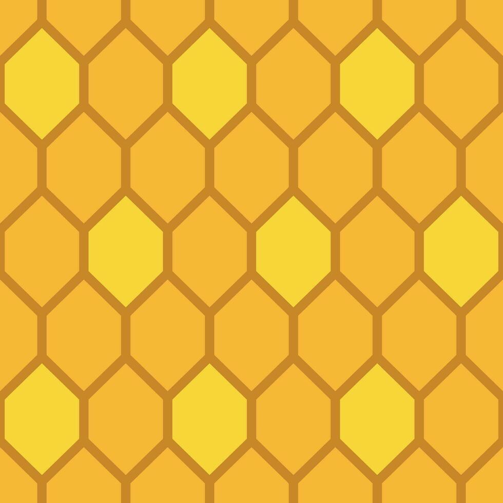 Honey Bee Hive Seamless Pattern vector