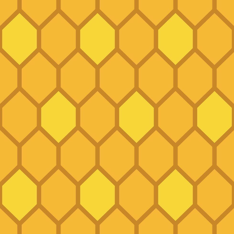 Honey Bee Hive Seamless Pattern vector