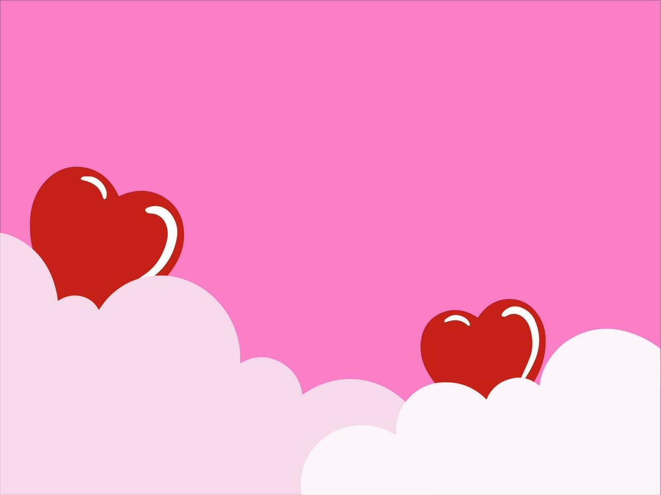 Valentines Day Heart Background Illustration vector