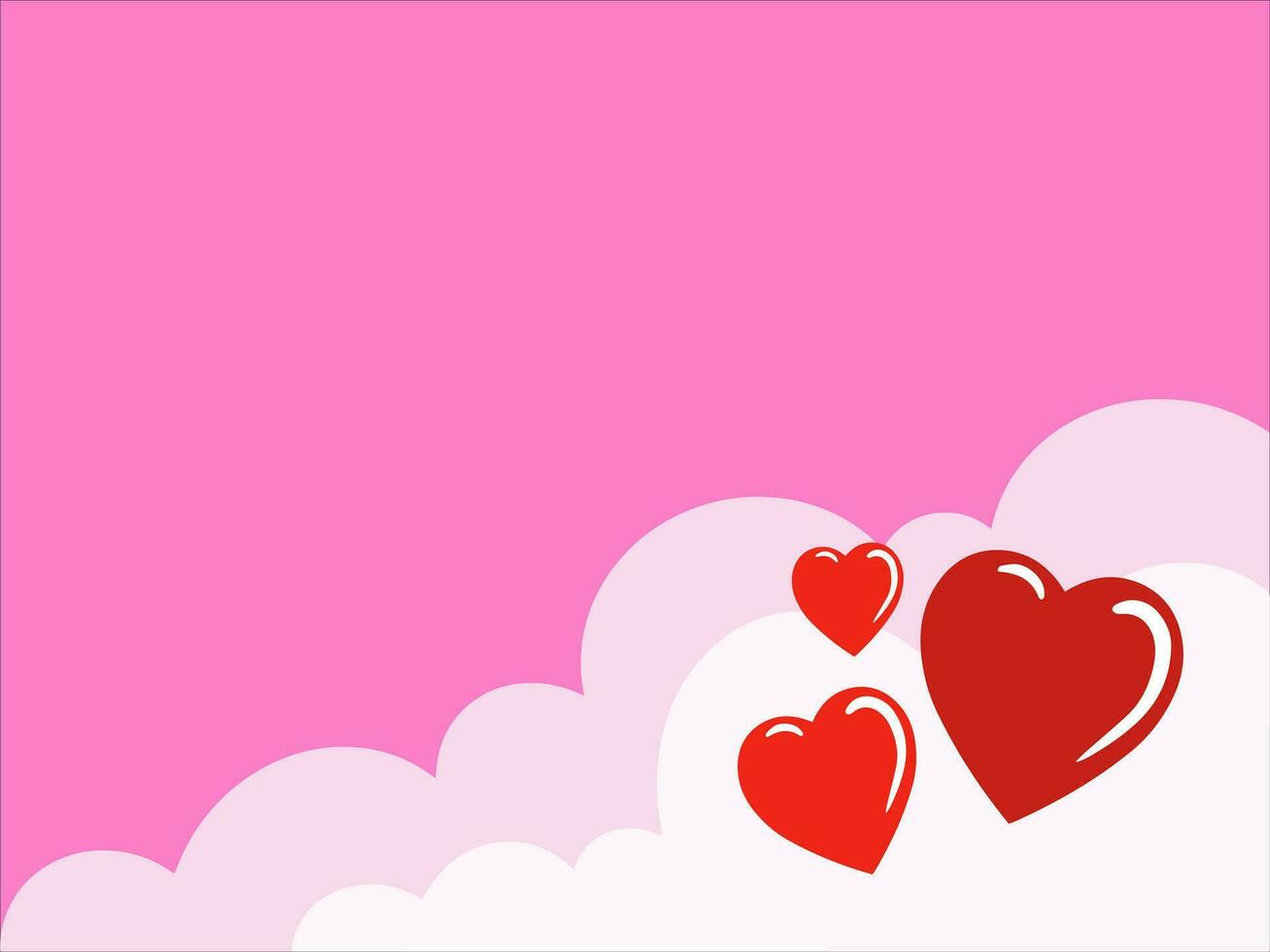 Valentine Heart Background for Decoration vector