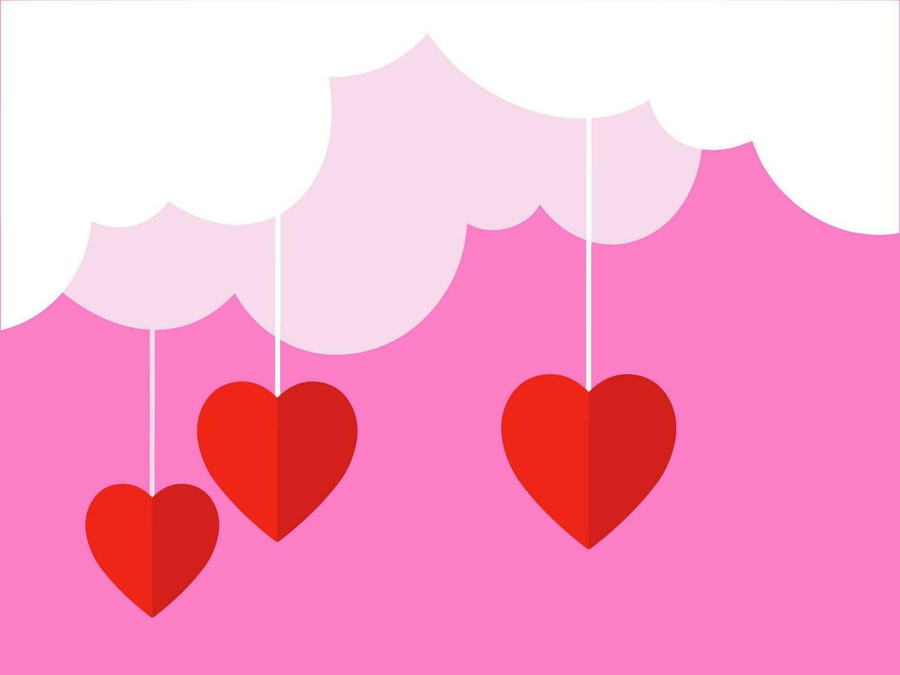 Pink Background For Valentines Day vector