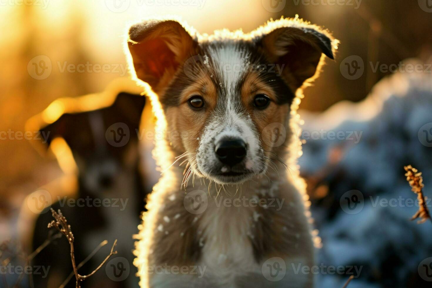 AI generated Sled Dogs - Generative AI photo