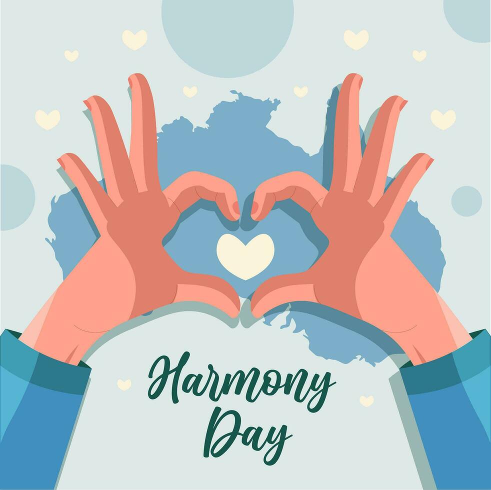 Harmony Day illustration vector background. Vector eps 10