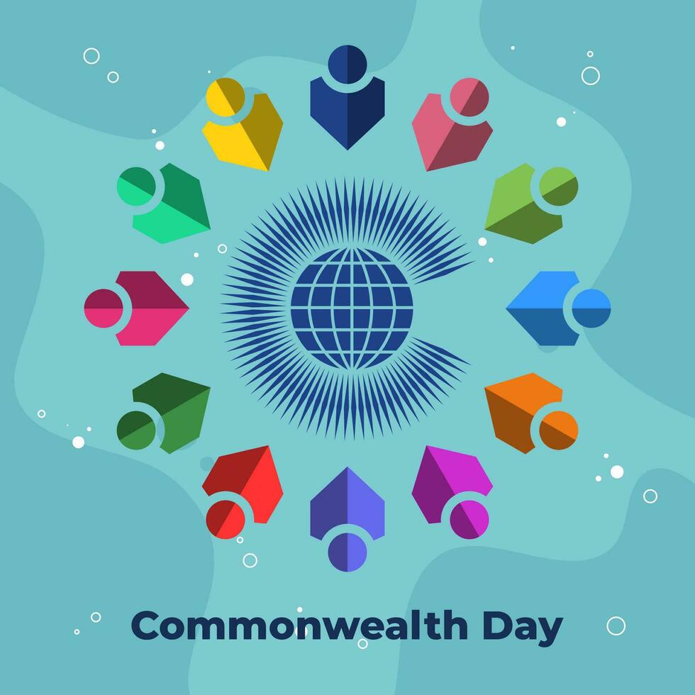 Commonwealth Day illustration vector background. Vector eps 10