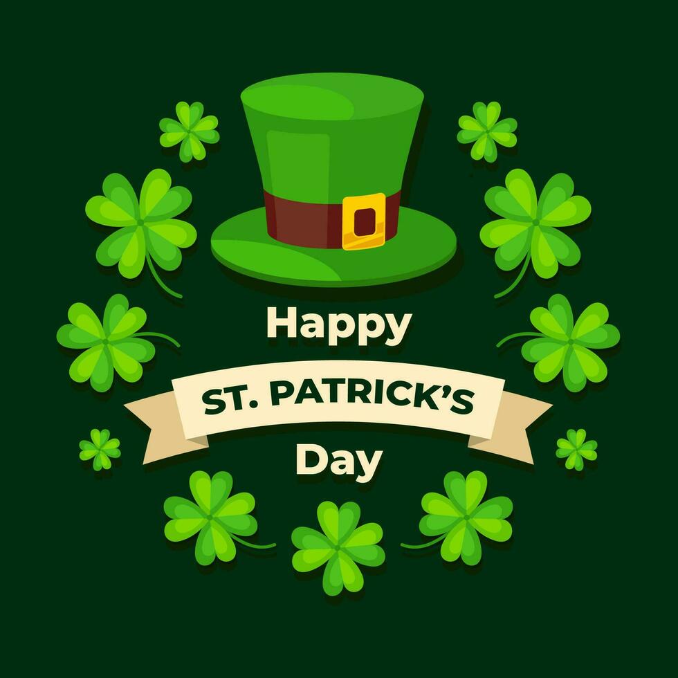 St. Patrick's Day illustration vector background. Vector eps 10