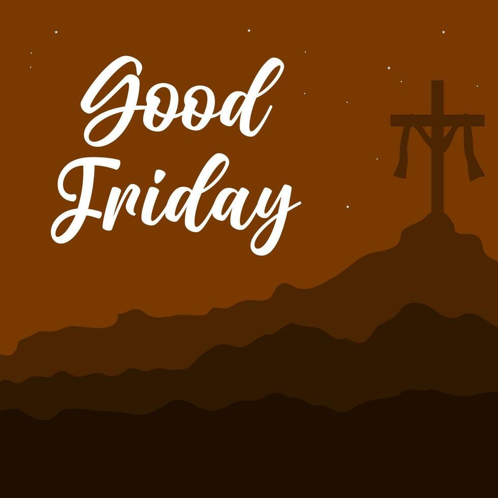 Good Friday illustration vector background. Vector eps 10