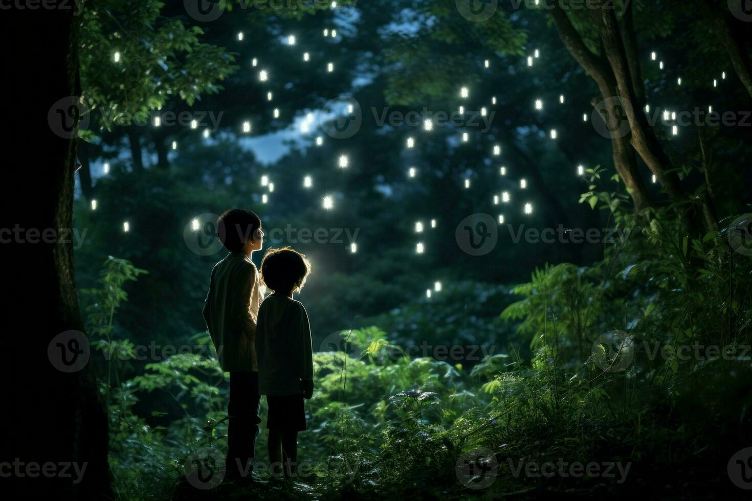 AI generated Twinkling Stars - Generative AI photo