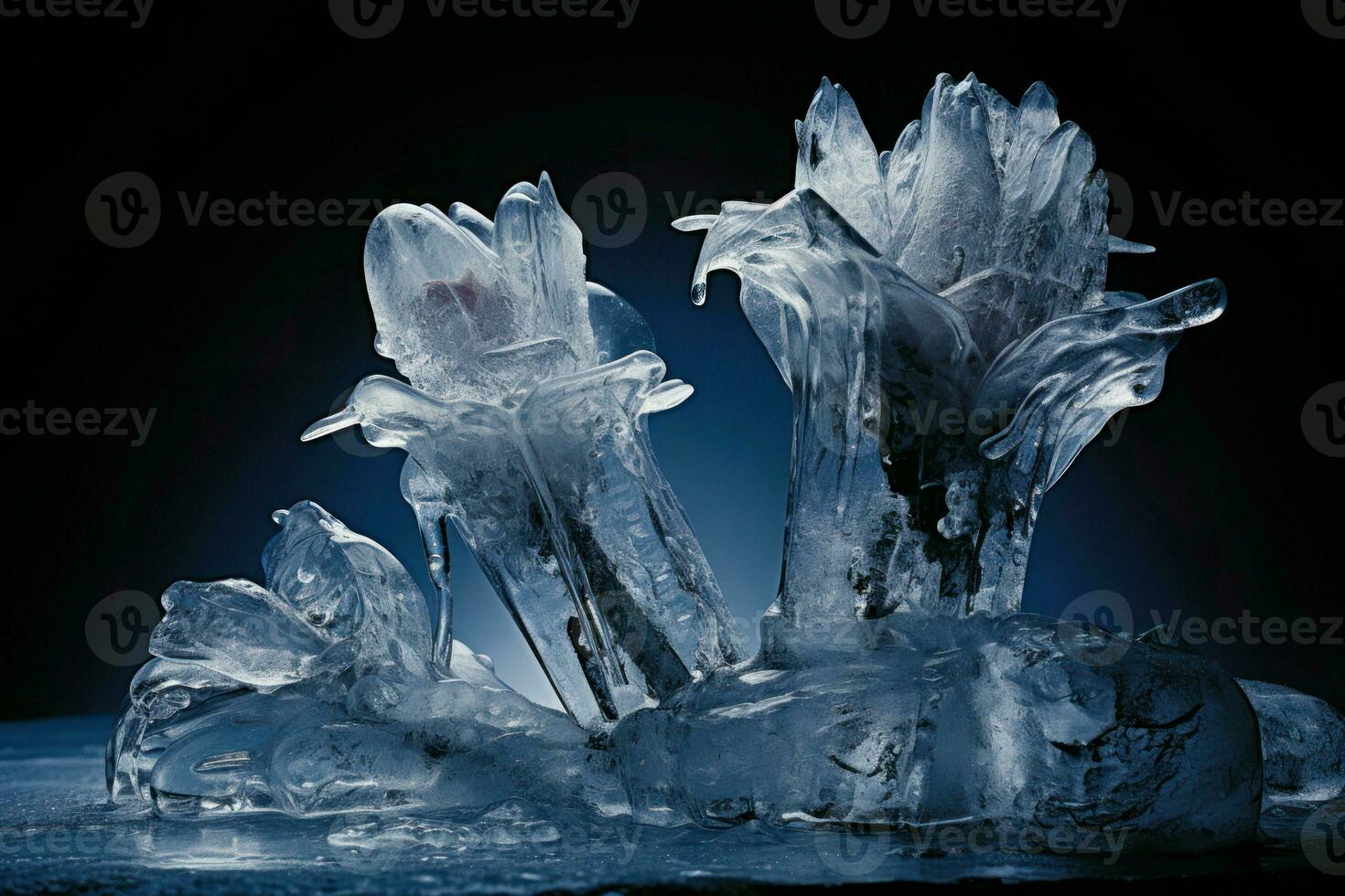 AI generated Ice Sculptures - Generative AI photo