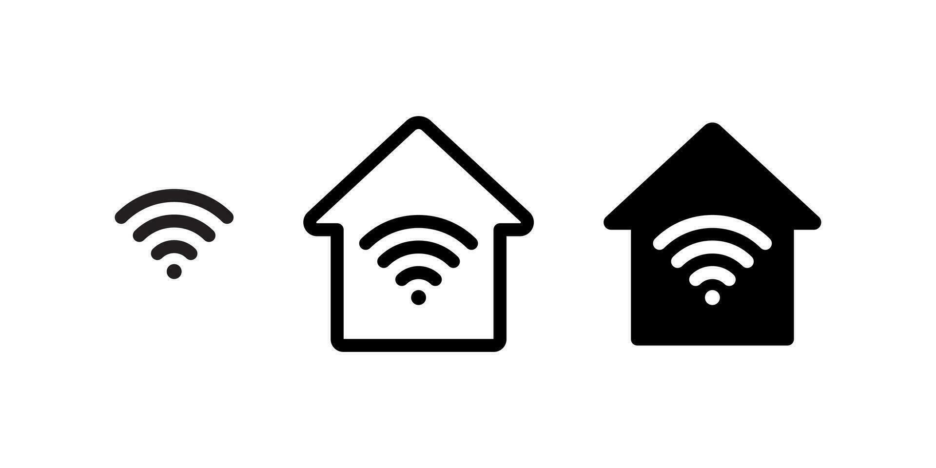 Smart home icons. WiFi icon. Vector icons