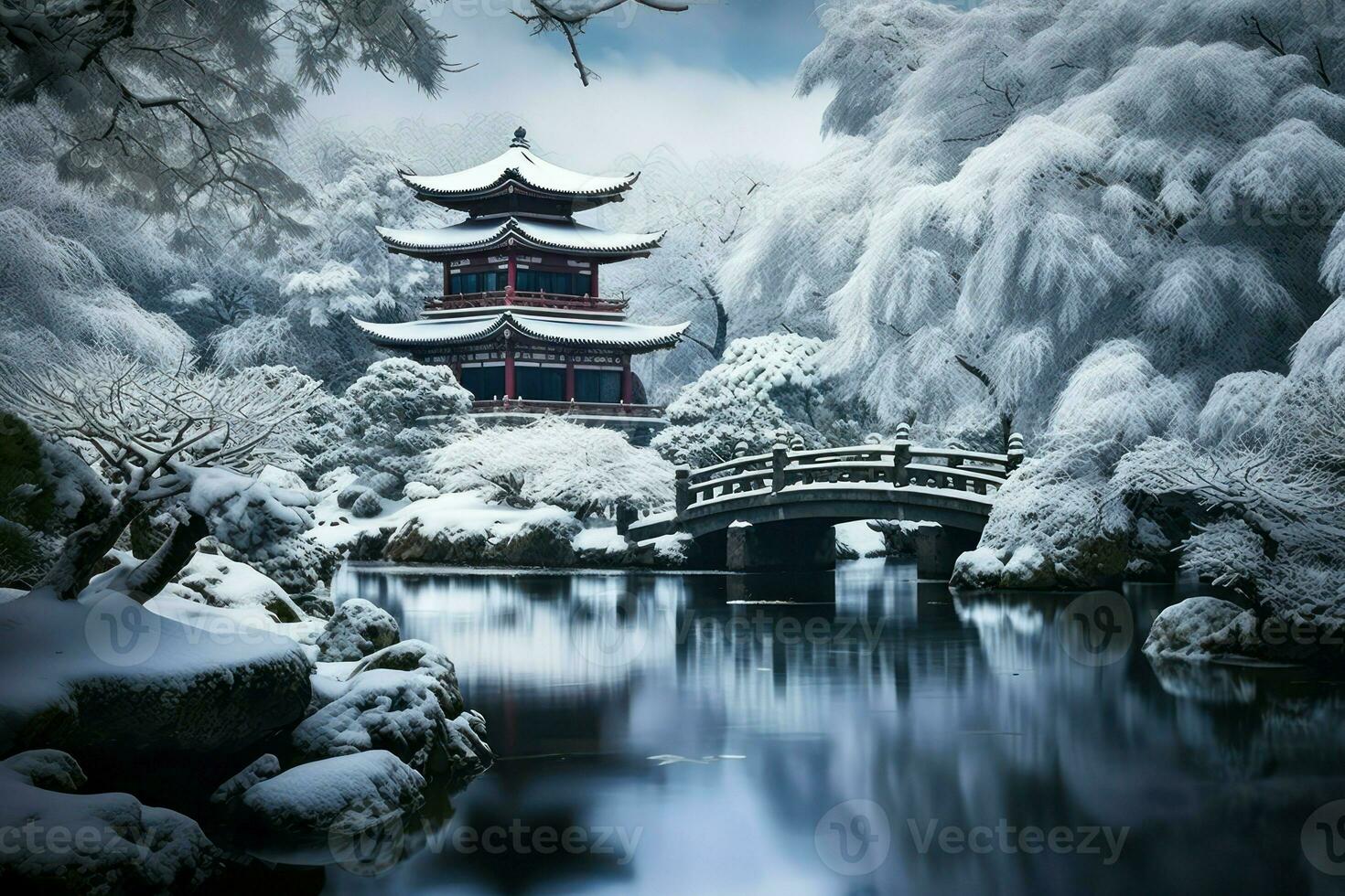 AI generated Snowfall - Generative AI 36202936 Stock Photo at Vecteezy