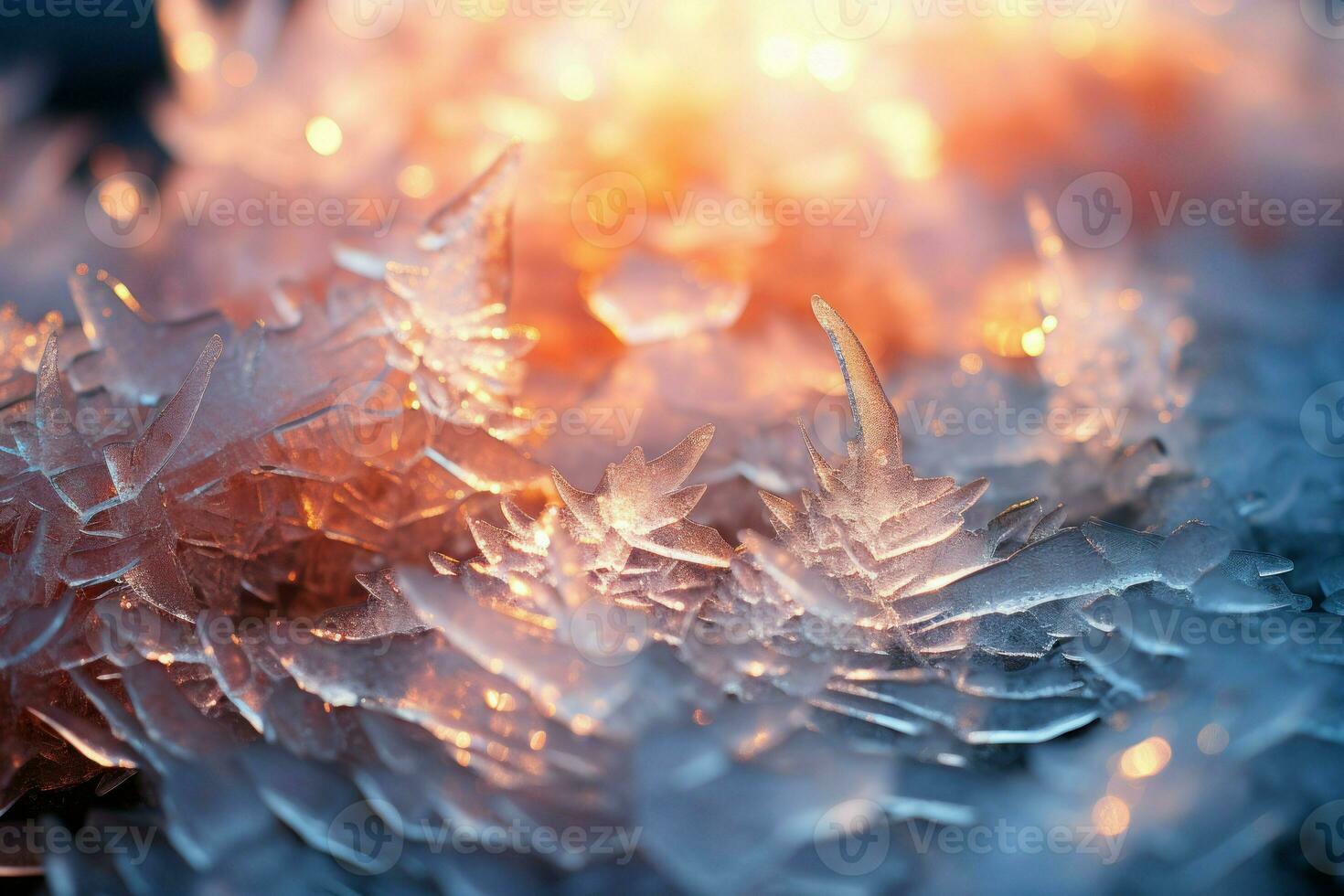 AI generated Frozen Abstracts - Generative AI photo