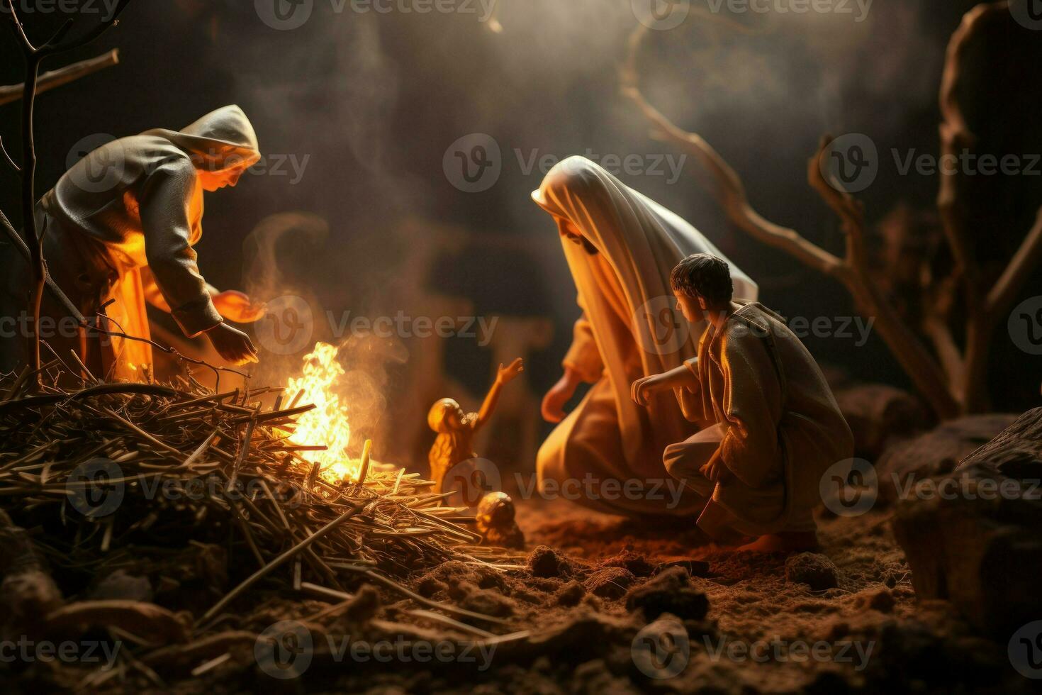 AI generated Nativity Scenes - Generative AI photo