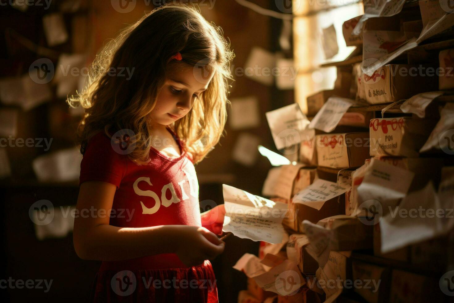AI generated Letters to Santa - Generative AI photo