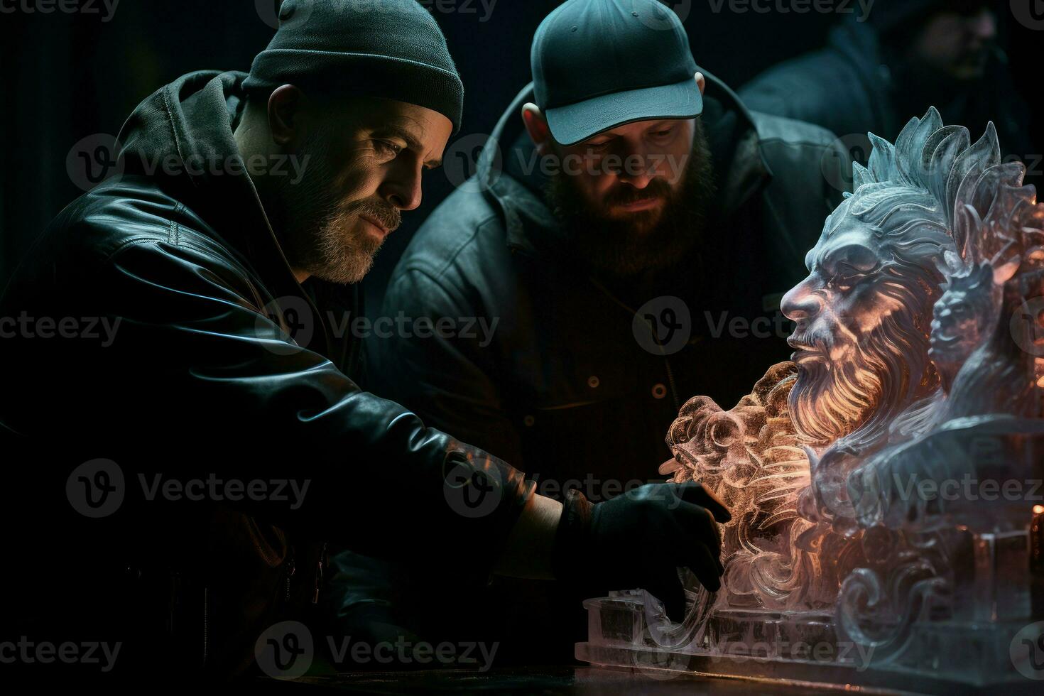 AI generated Ice Sculpture Artists - Generative AI photo