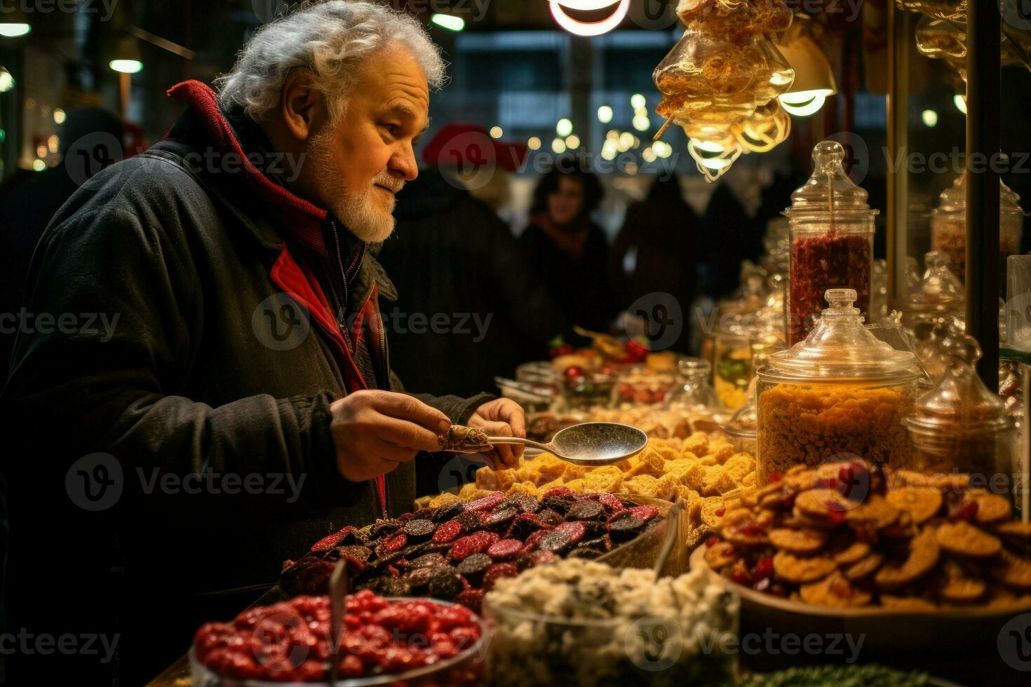 AI generated Holiday Market Food - Generative AI photo