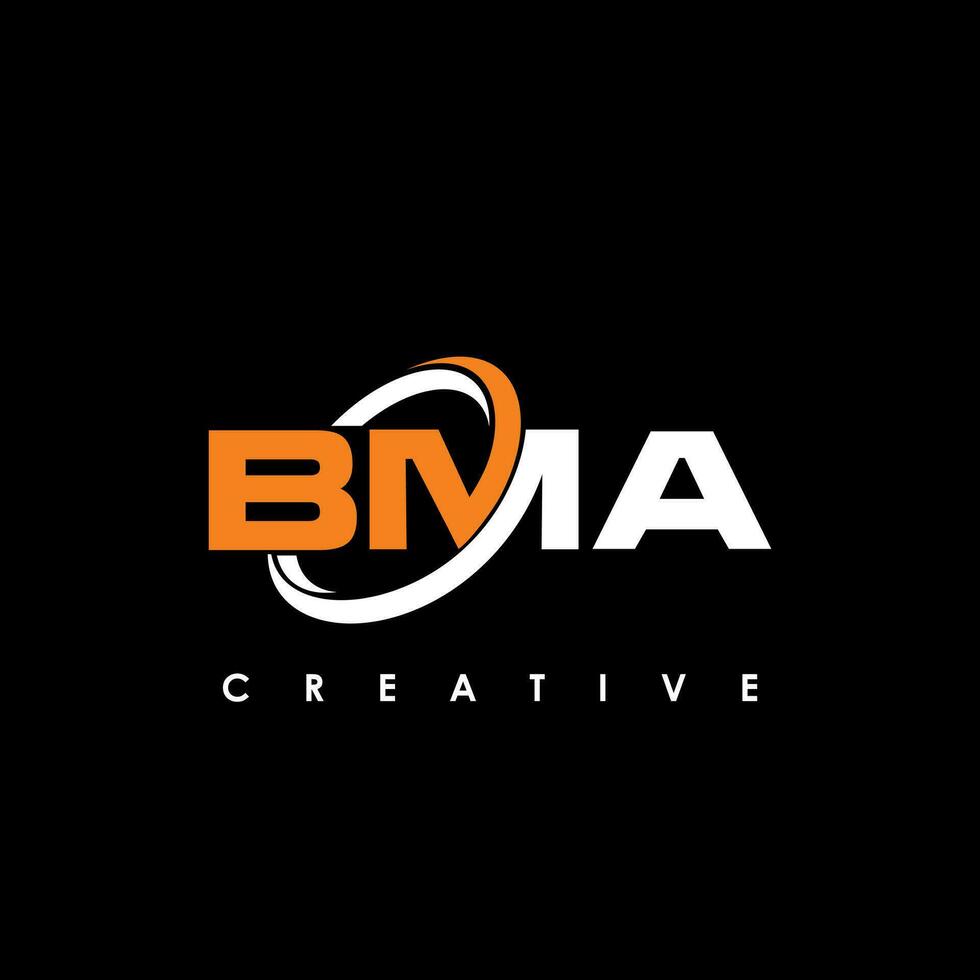 bma letra inicial logo diseño modelo vector ilustración