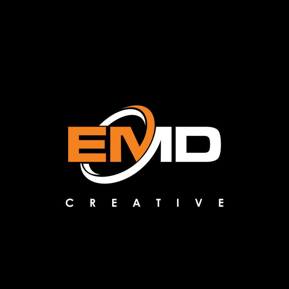 emd letra inicial logo diseño modelo vector ilustración