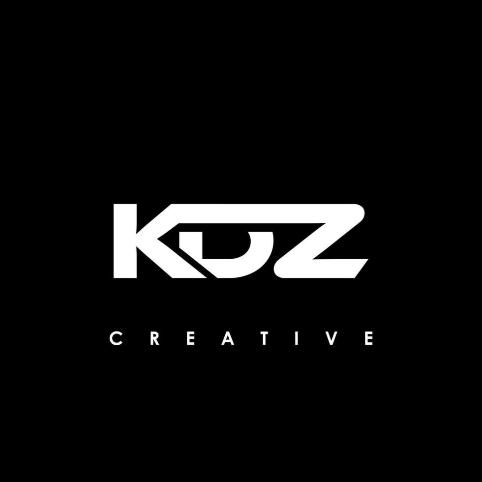 kdz letra inicial logo diseño modelo vector ilustración