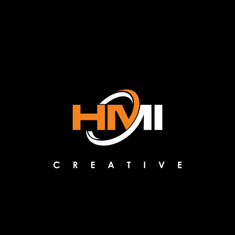 hmi letra inicial logo diseño modelo vector ilustración