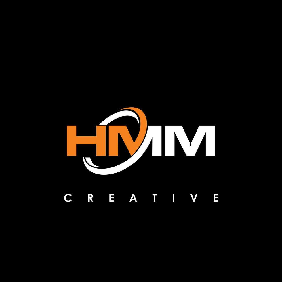 hmm letra inicial logo diseño modelo vector ilustración