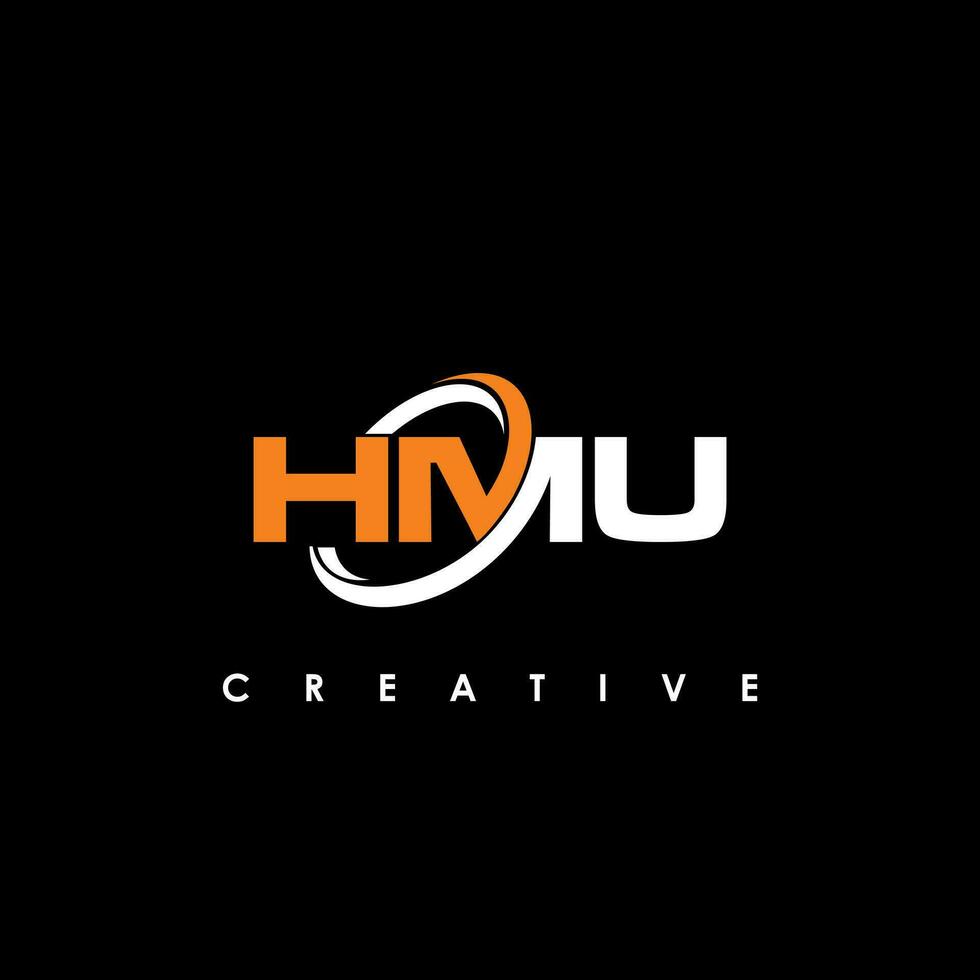 HMU Letter Initial Logo Design Template Vector Illustration