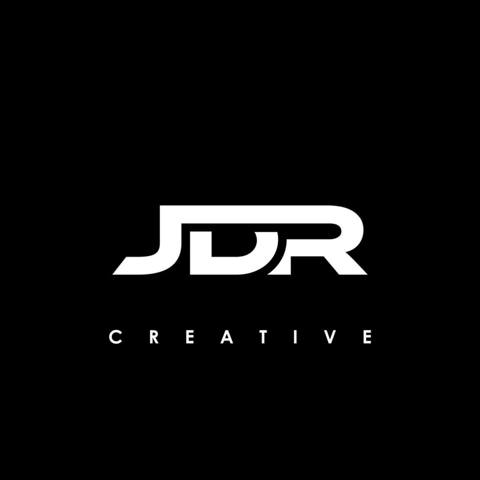 jdr letra inicial logo diseño modelo vector ilustración