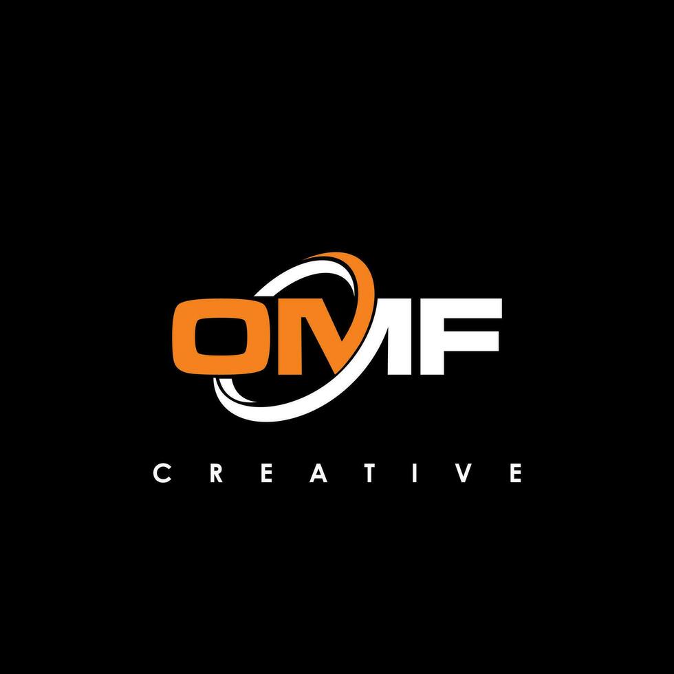 omf letra inicial logo diseño modelo vector ilustración