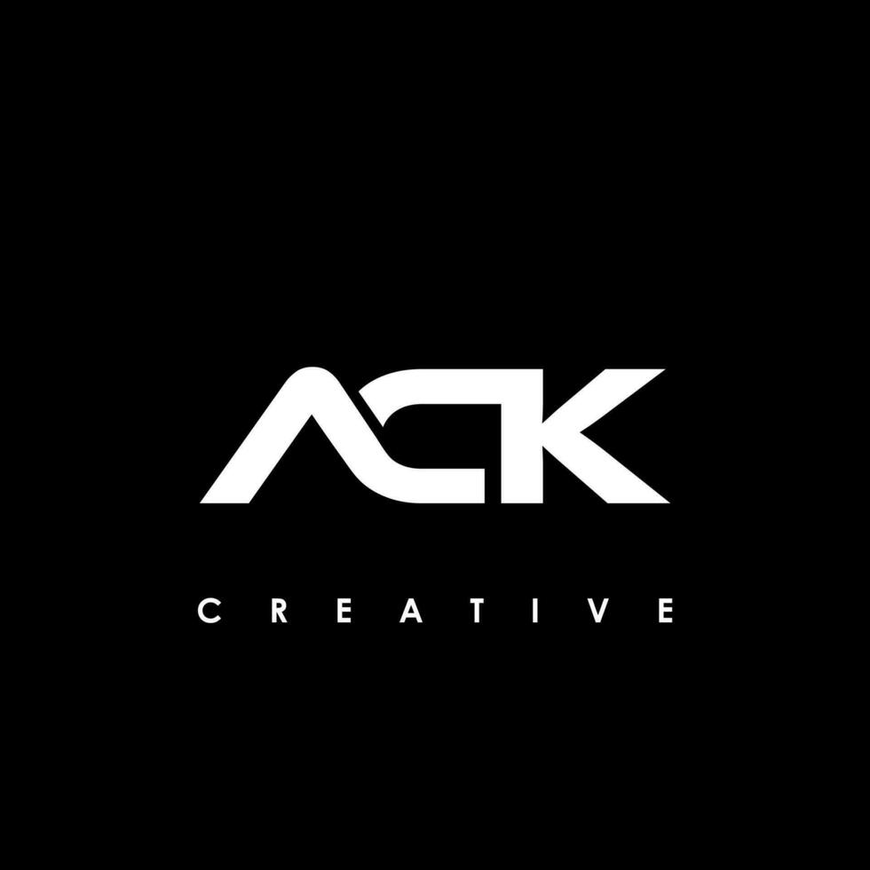 ACK Letter Initial Logo Design Template Vector Illustration