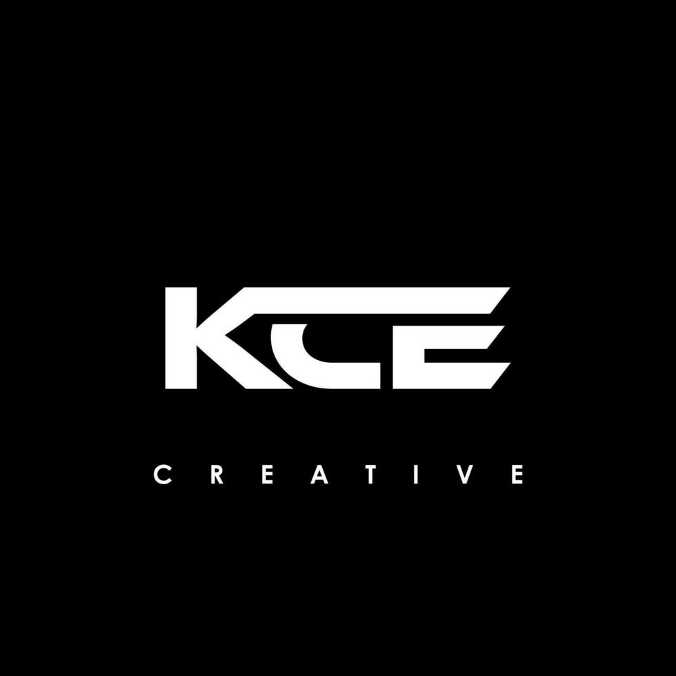 kce letra inicial logo diseño modelo vector ilustración