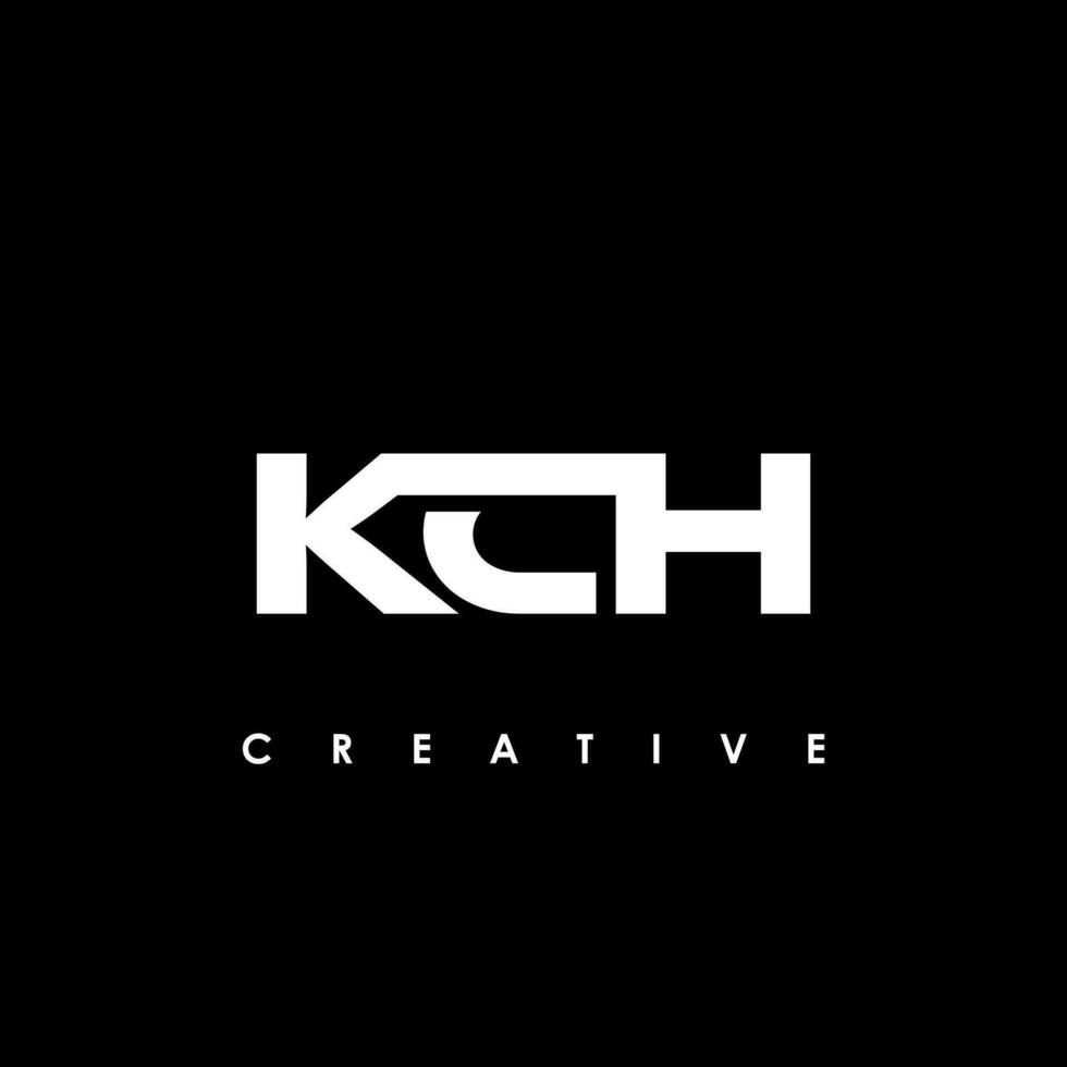 kch letra inicial logo diseño modelo vector ilustración