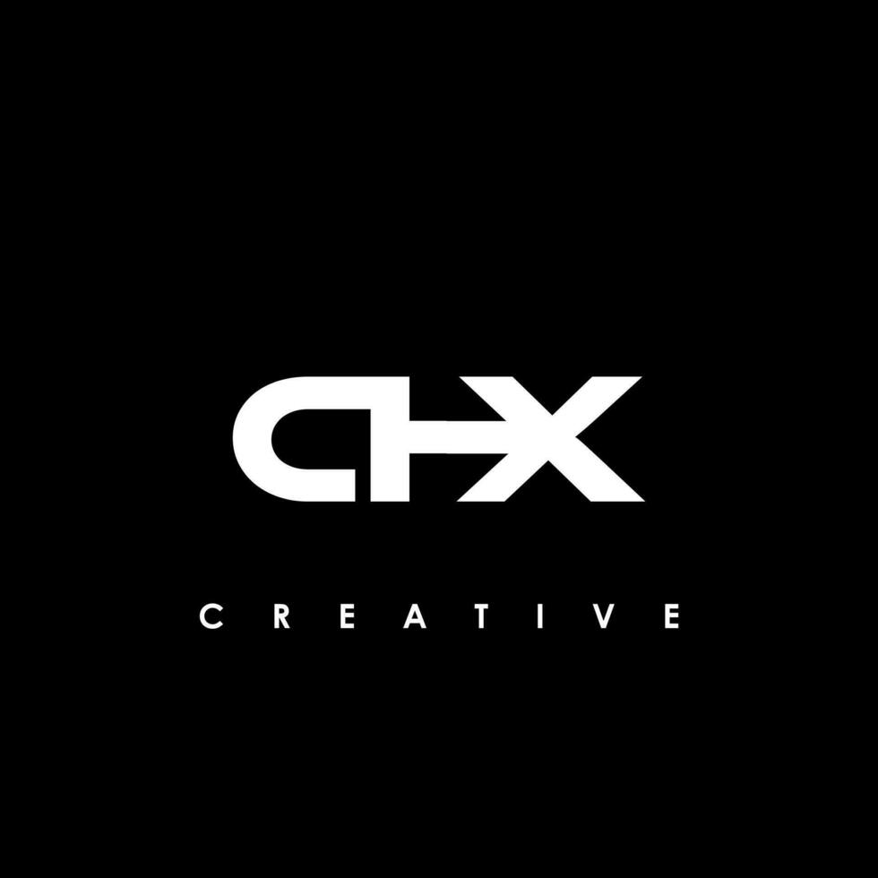 chx letra inicial logo diseño modelo vector ilustración