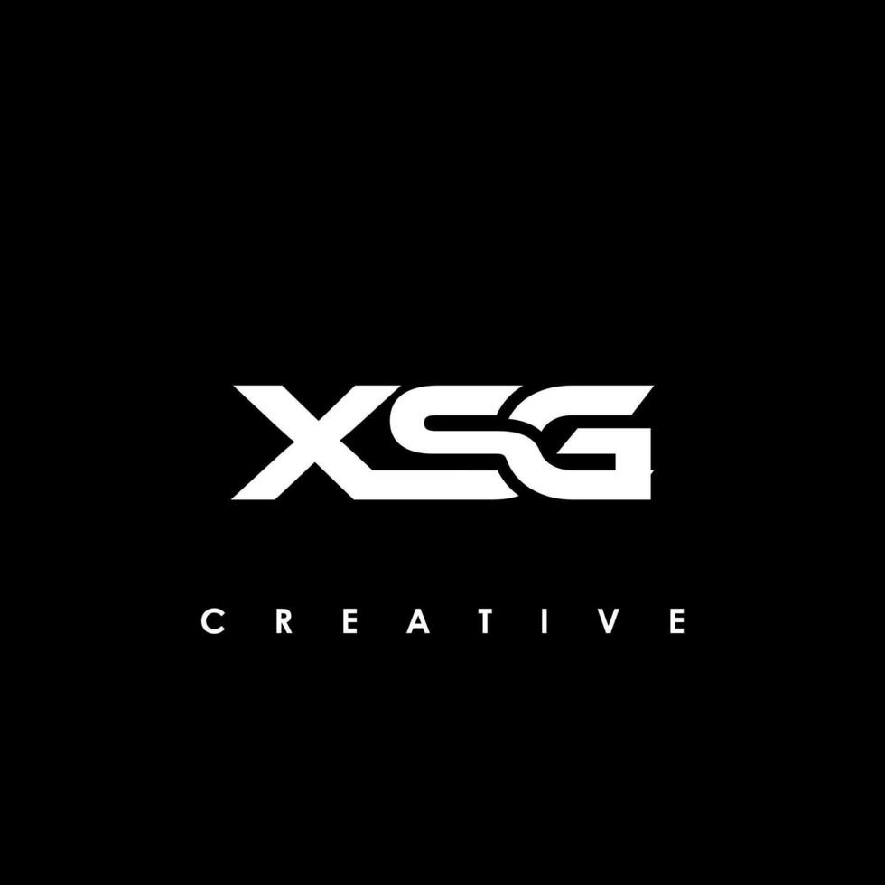XSG Letter Initial Logo Design Template Vector Illustration