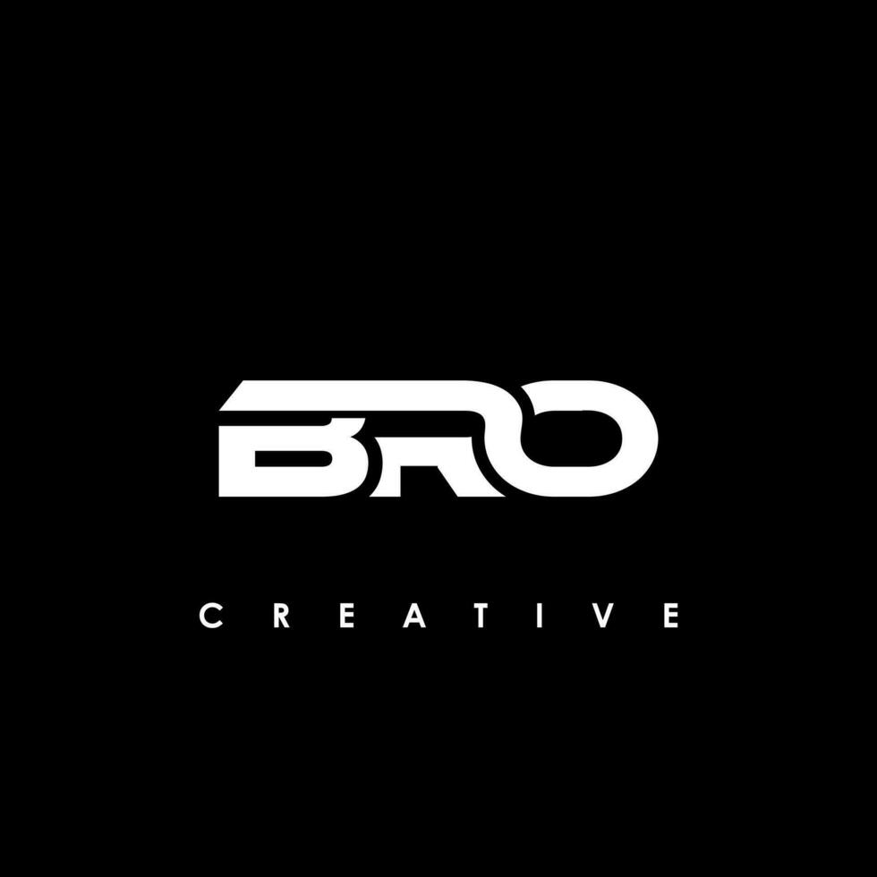 BRO Letter Initial Logo Design Template Vector Illustration