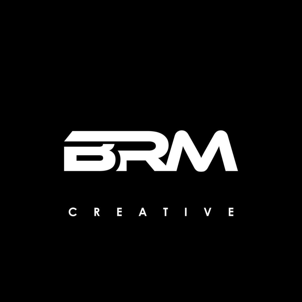 BRM Letter Initial Logo Design Template Vector Illustration