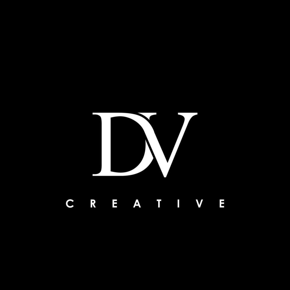 DV Letter Initial Logo Design Template Vector Illustration