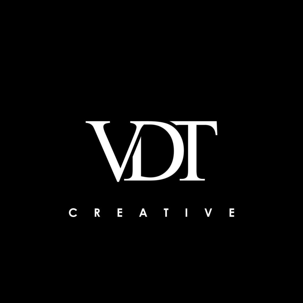 vdt letra inicial logo diseño modelo vector ilustración