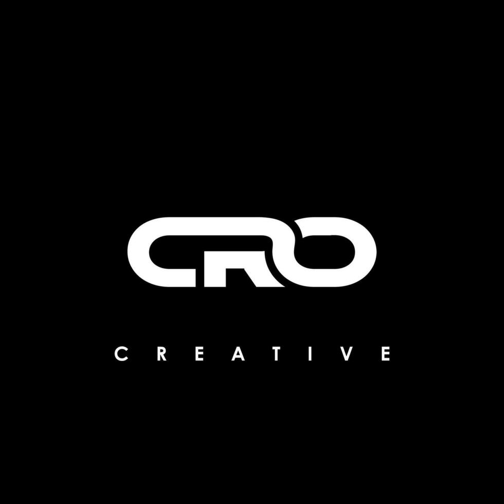 CRO Letter Initial Logo Design Template Vector Illustration