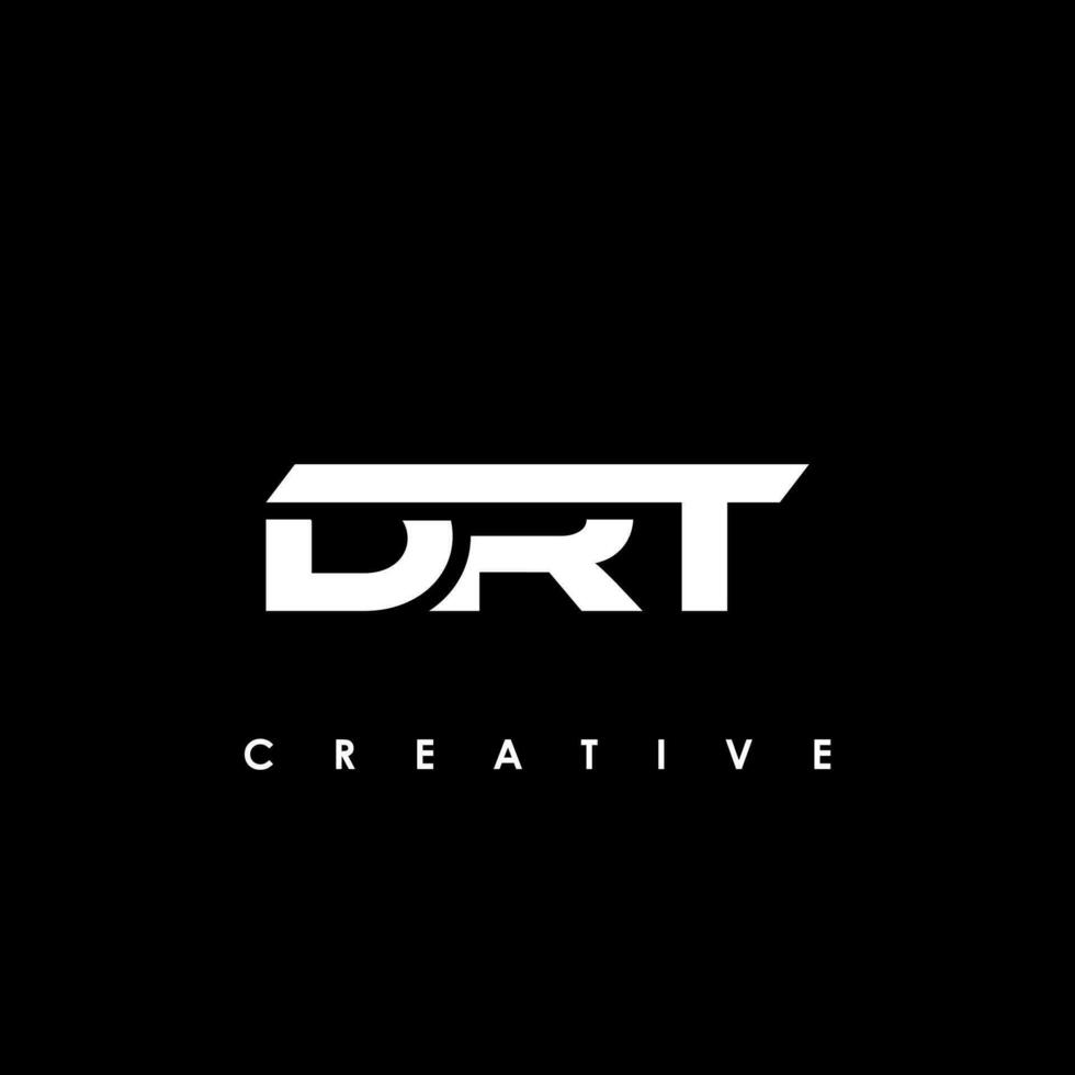 drt letra inicial logo diseño modelo vector ilustración