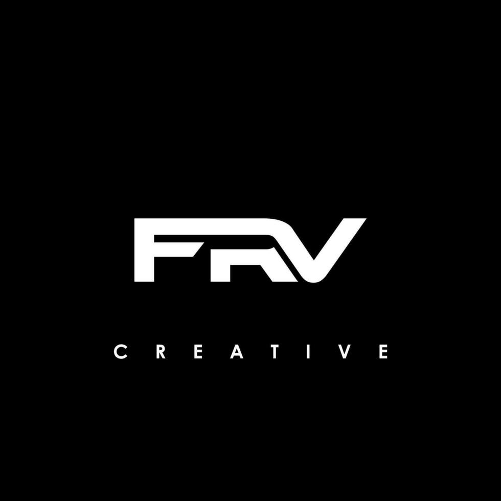 frv letra inicial logo diseño modelo vector ilustración