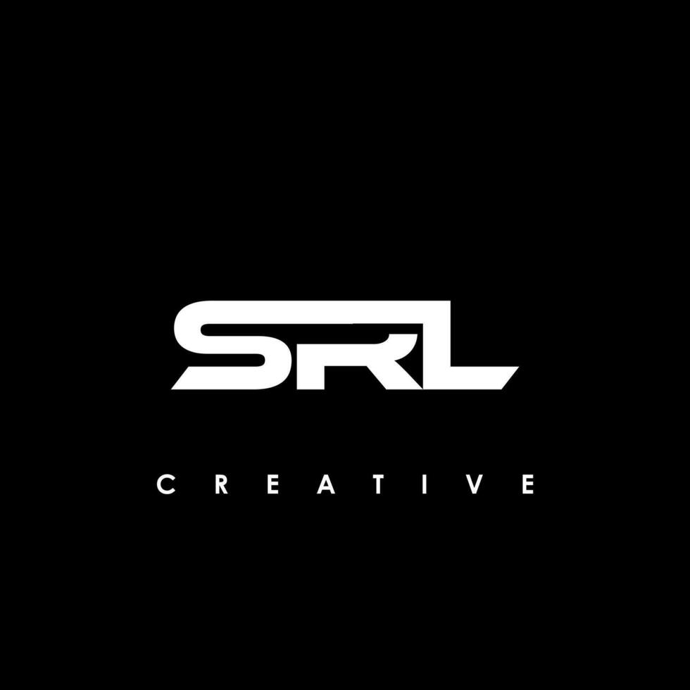 srl letra inicial logo diseño modelo vector ilustración