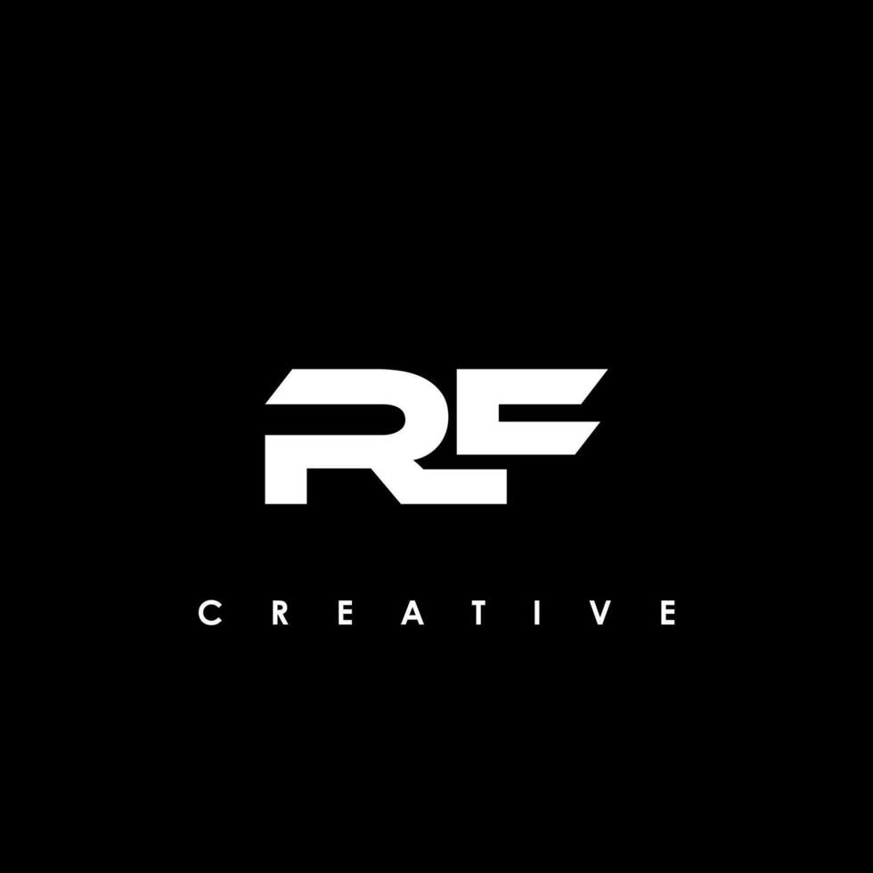 RF Letter Initial Logo Design Template Vector Illustration