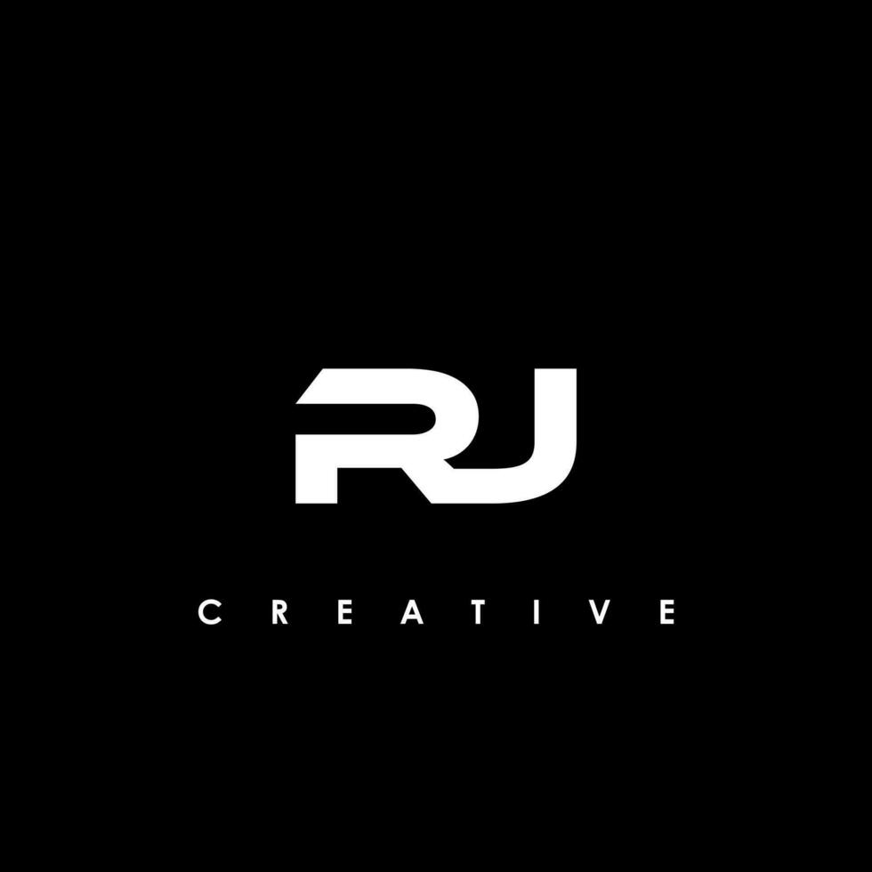 RJ Letter Initial Logo Design Template Vector Illustration