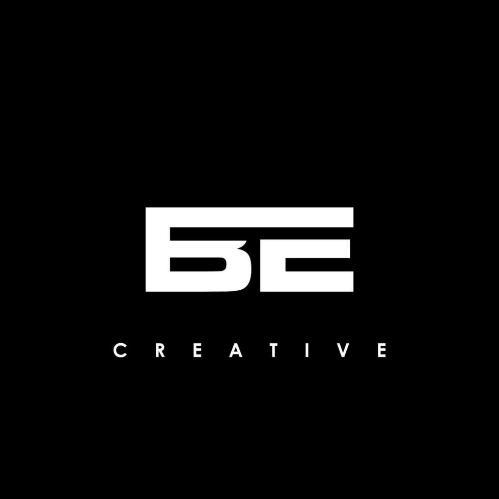 BE Letter Initial Logo Design Template Vector Illustration