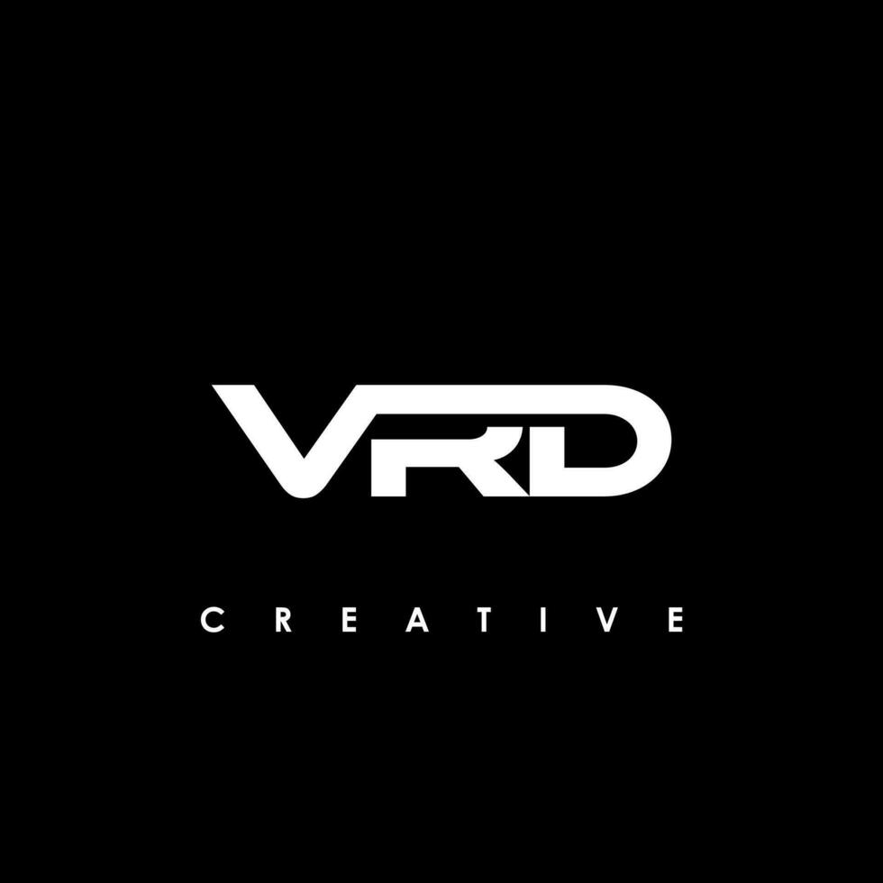 vrd letra inicial logo diseño modelo vector ilustración