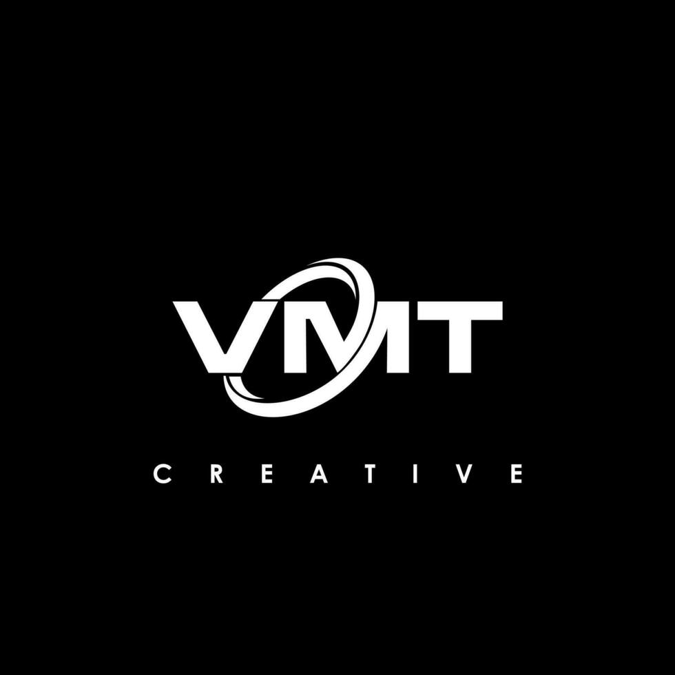 vmt letra inicial logo diseño modelo vector ilustración