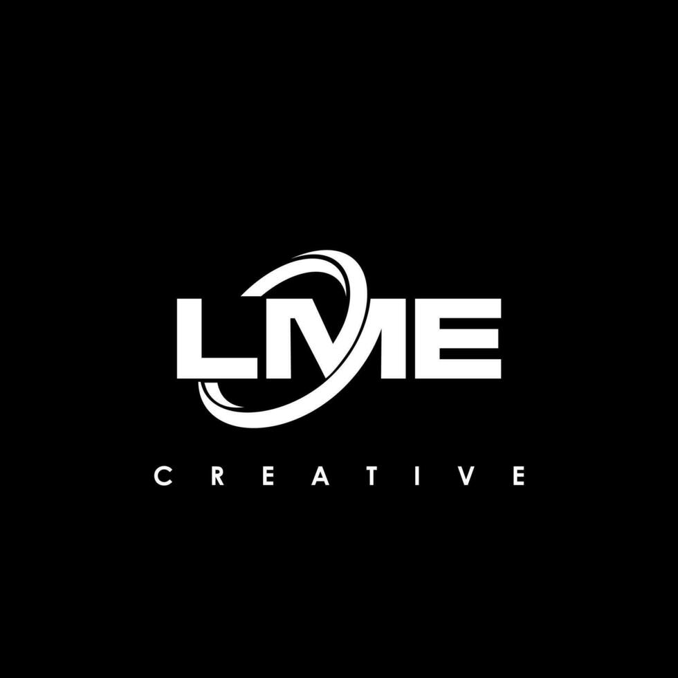 LME Letter Initial Logo Design Template Vector Illustration